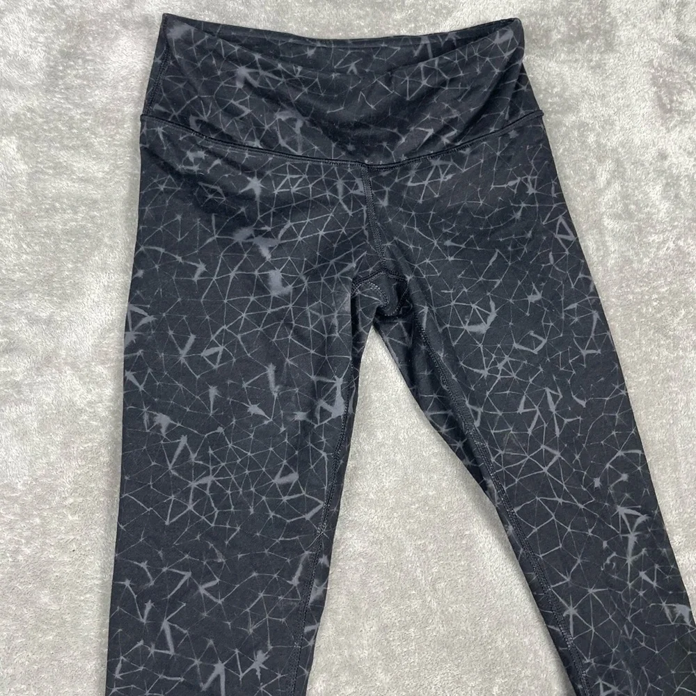 Lululemon Leggings Womens 4 Wunder Under Crop II Full-On Luon Star Crushed Gym - Picture 5 of 9